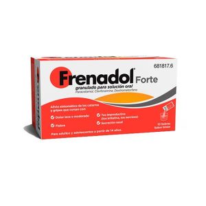 Frenadol forte 10 sobres sin receta para la gripe y catarro