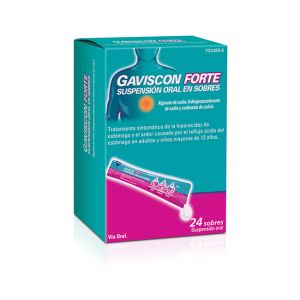 Gaviscon forte 24 sobres suspensión oral 10 ml