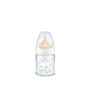 Nuk Biberón First choice cristal anticólico T1 M -leche- 120 ml