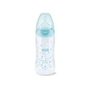 Nuk Biberón First choice silicona anticólico T1 M -leche- 300 ml