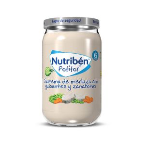 Nutribén Suprema de Merluza con Guisantes y Zanahoria 235g