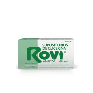 Rovi adultos 3.36 g 12 supositorios