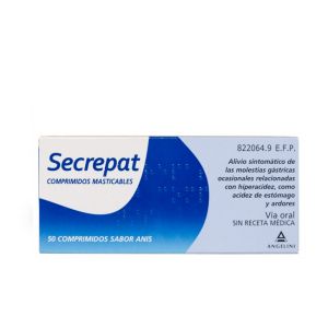 Secrepat 50 comprimidos masticables sabor anís