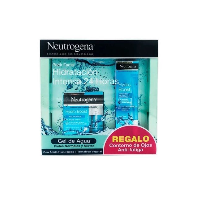 neutrogena hydra boost gel de agua y contorno de ojos regalo